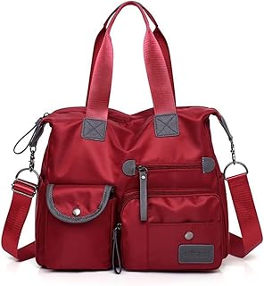 Bolsa Feminina Grande Estilo Universitário, Bolsa de Ombro Portátil Tipo Saco, Bolsa de Lado Feminina Espaçosa para o Dia a Dia ou Faculdade