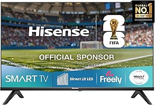 Hisense 40" 40A4QTUK FHD LED TV with Freely - Direct Lit LED, Dolby Audio, Natural Colour Enhancer, Games Mode, Sports Mode with Freely, Disney +, YouTube, Netflix