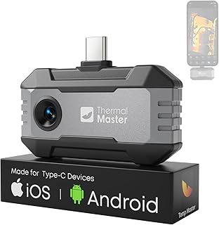 Thermal Master P1 Wärmebildkamera für iPhone 15/16 & Android (USB-C) | 320x240 X³ IR-Auflösung | -20°C bis 600°C | 15x Zoom Infrarotkamera für Hausinspektion, HVAC, Bau & Elektro