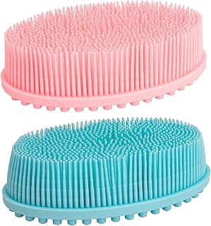 DNC Silikon-Körperbürste, Peeling, Dusche, Bad, Körperbürste, 2 Stück