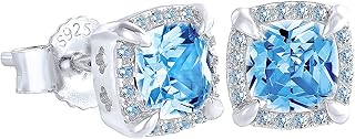 Gold Stud Earrings for Women Men, 14K/White Gold Iced Out Earrings, S925 Sterling Silver, Hypoallergenic, 5A CZ Stones Womens Mens Jewelry Earrings