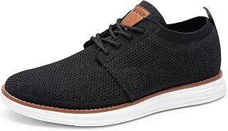 Men's KnitFlex Breeze Mesh Sneakers Oxfords Lace-Up Lightweight Casual Walking Shoes