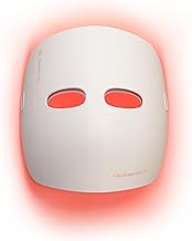 Therabody Mask Glo, LED Face Mask with Red, Blue, & Infared Light, Vibrating Massage, Cordless Design, Adjustable Straps, and USB-C Charging