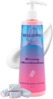 BELLAVITA Dreamy Marshmallow | Perfume Body Lotion for Man and Woman | Long-lasting Hydration | Soft & Smooth Skin | Long-lasting Scent | Paraben-free | Infused with Cocoa Butter & Glycerin | 250ml