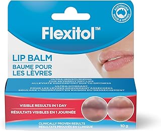 Flexitol Lip Balm - Best Balm for Dry, Chapped Lips in Canada, Hydrates and Heals Cracked Lips, Dermatologist-Recommended Moisturiser for Dry Lips (10g)