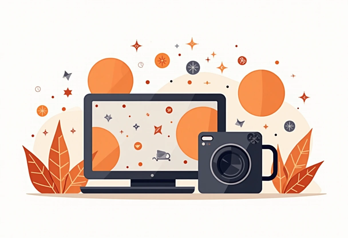 Abstract representation of consumer electronics